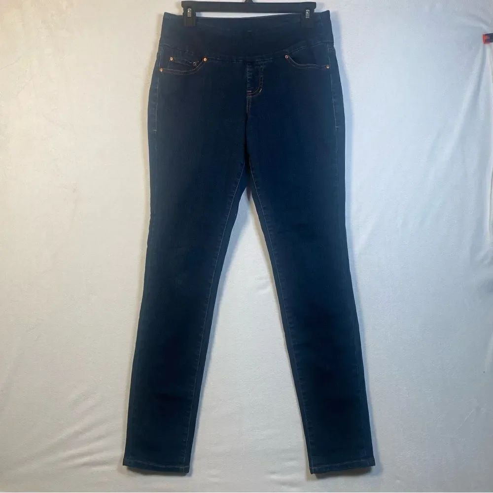 Jag Hi Rise Skinny Pull On Blue Jeans